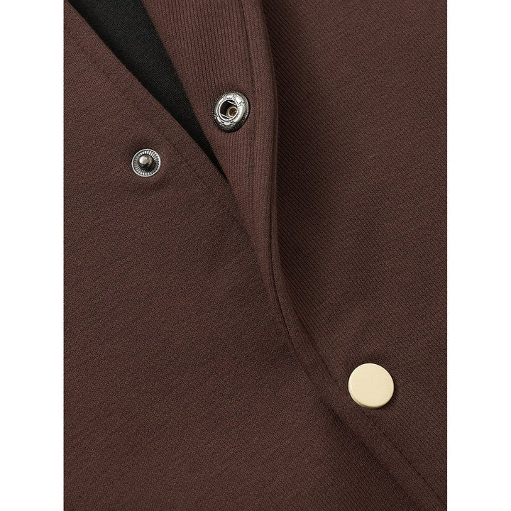 Jersey Contrast Preppy Jacket