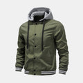 Detachable Hooded Bomber Jacket