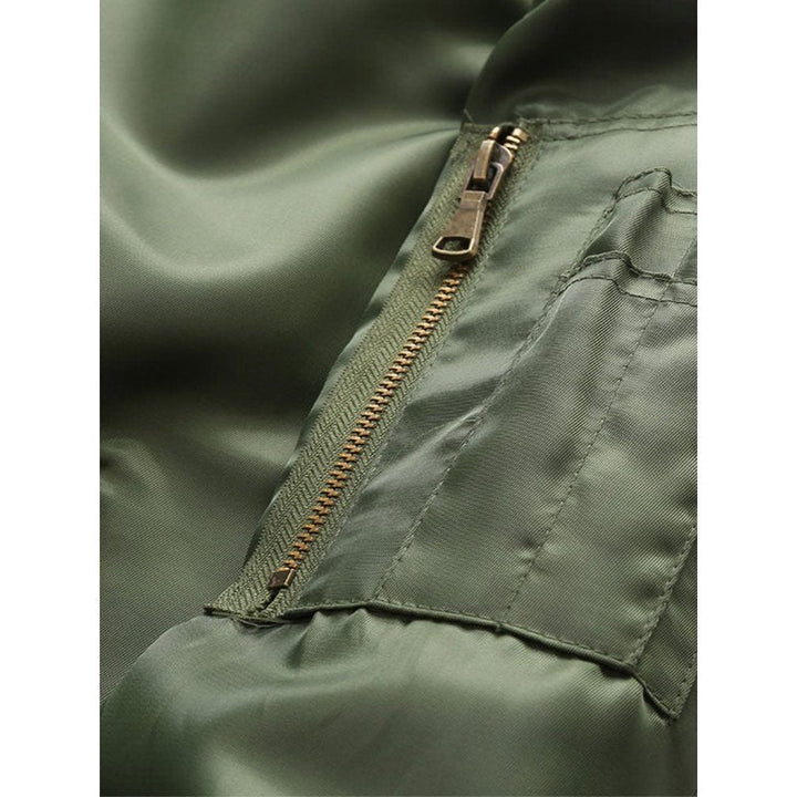 Men Zip Up Bomber Jacket