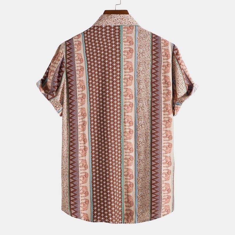 Elephant Geometric Print Shirt
