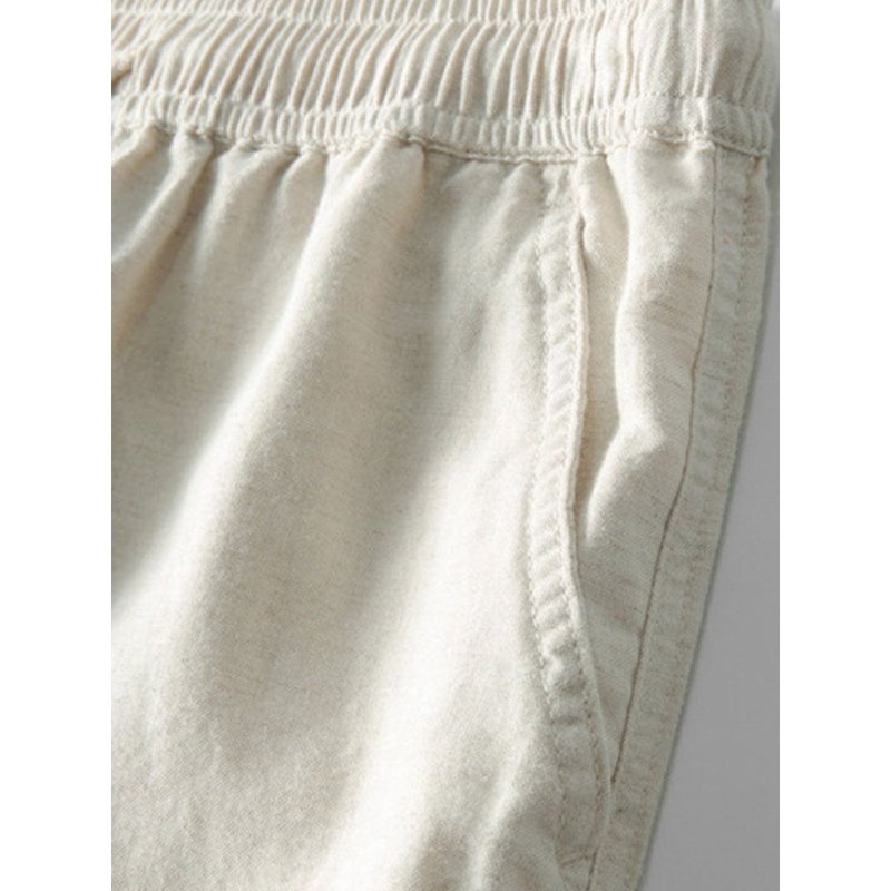 Straight Leg Linen Pants