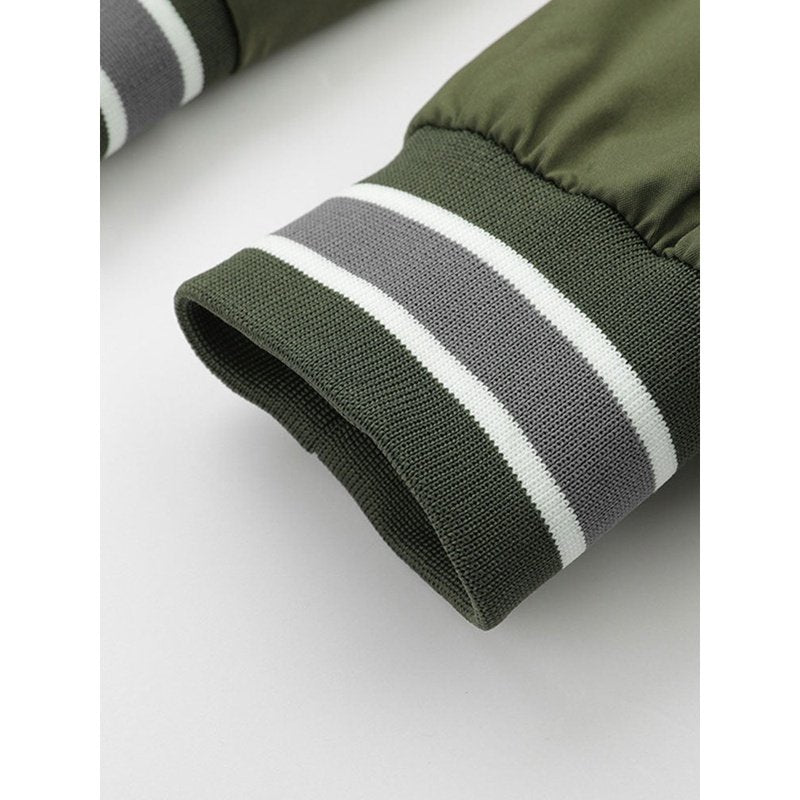 Detachable Hooded Bomber Jacket