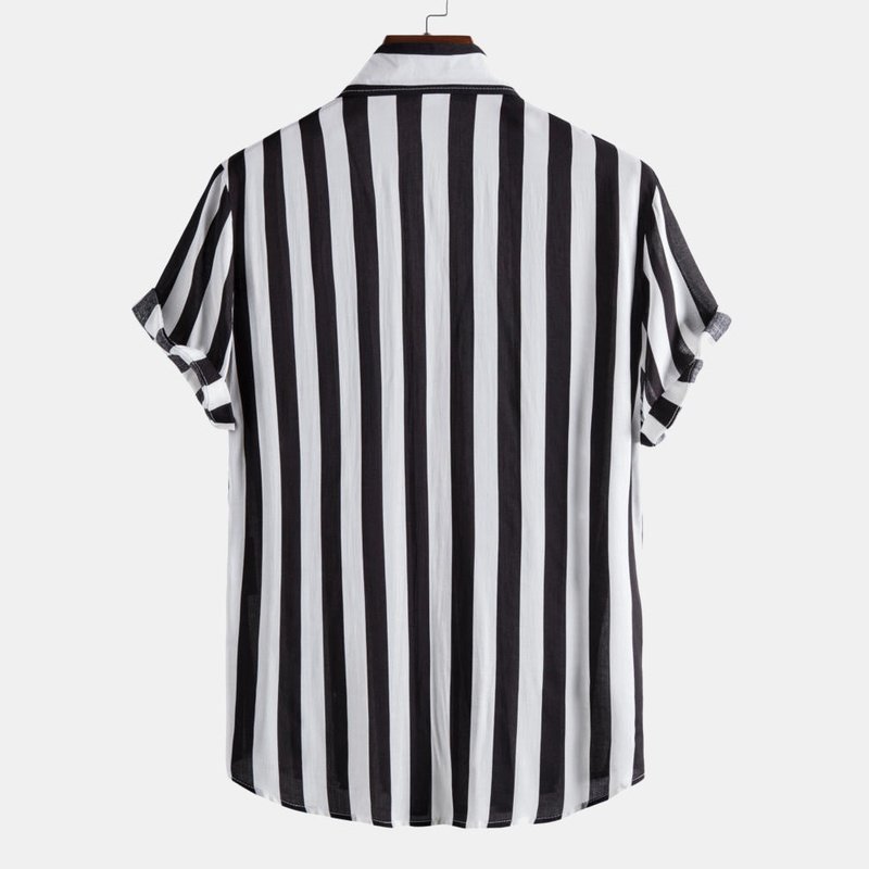 Wide Stripes Cotton Shirts