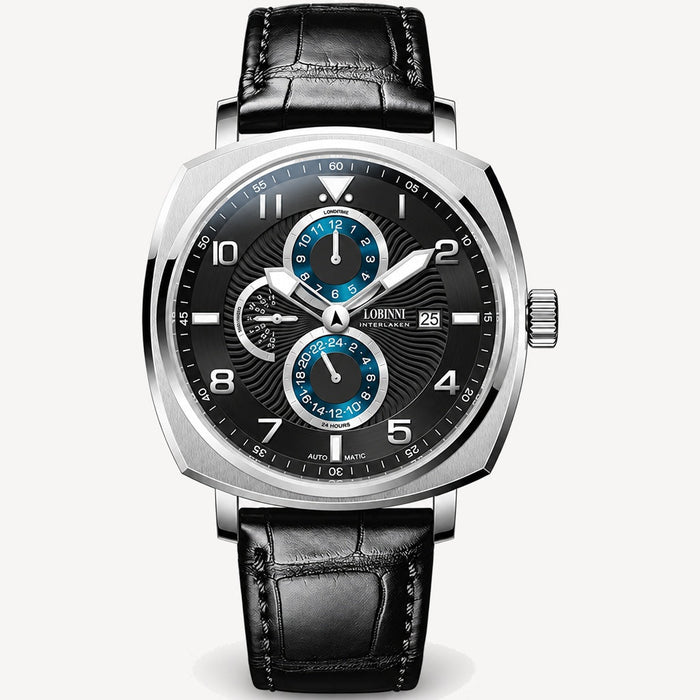 Men's Automatic Watch with Leather Strap and Sapphire Crystal