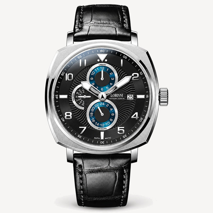 Men's Automatic Watch with Leather Strap and Sapphire Crystal