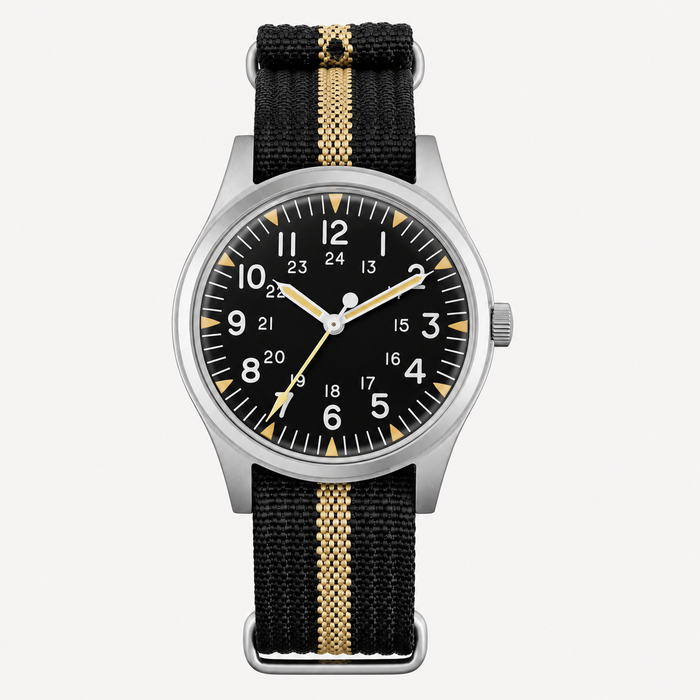 Men's Military Field Watch 36mm with Nylon Strap