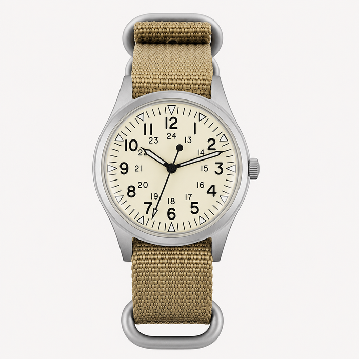 Men's Military Field Watch 36mm with Nylon Strap