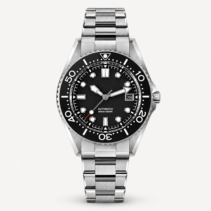 Men's Automatic Diver Watch 600m Helium Escape Valve