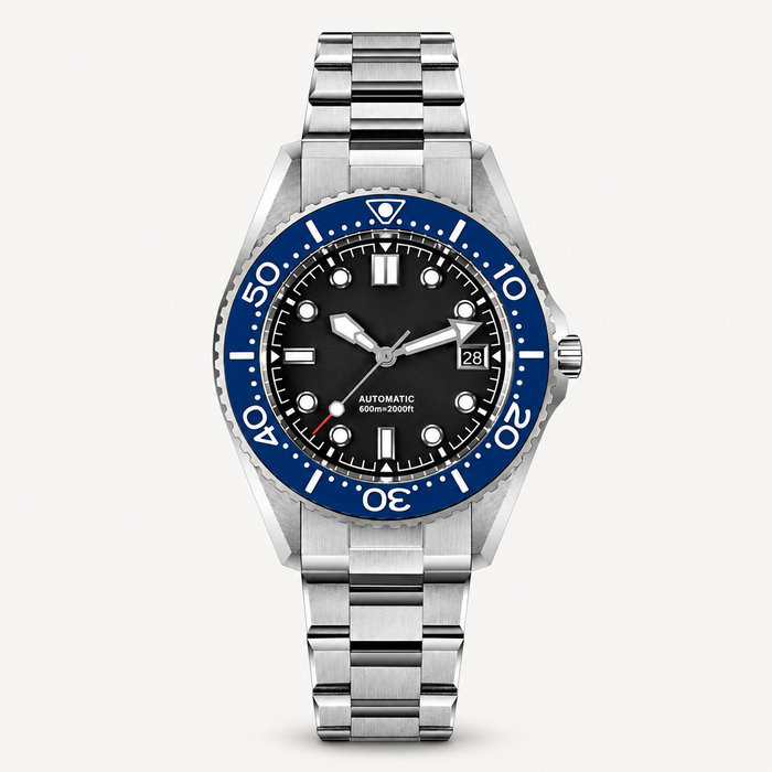 Men's Automatic Diver Watch 600m Helium Escape Valve