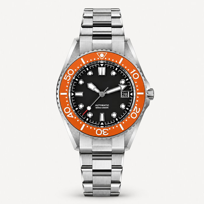 Men's Automatic Diver Watch 600m Helium Escape Valve