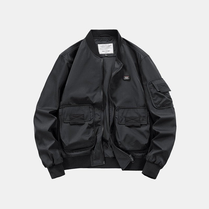Multi Pockets Bomber Jacket
