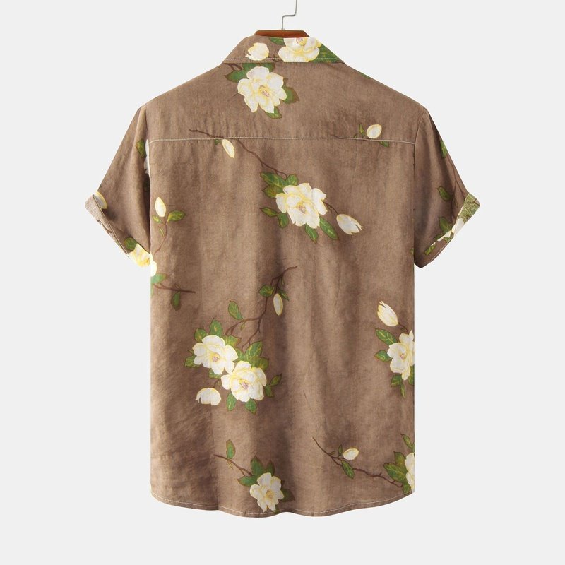 Floral Print Button Up Shirt