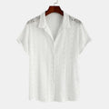 Geometry Textured Cuban Shirt