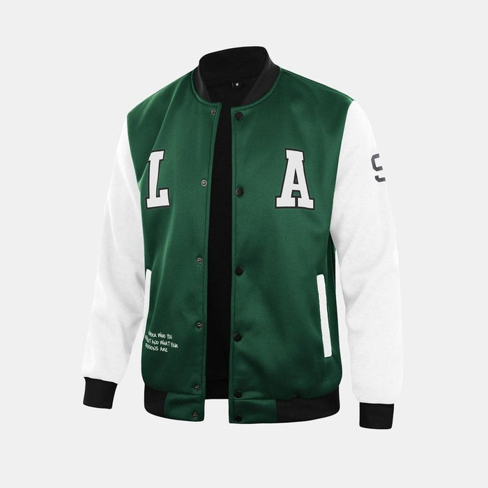 LA Print Baseball Jacket