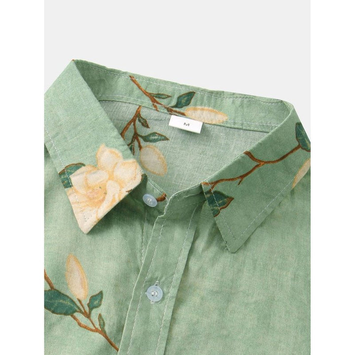Floral Print Button Up Shirt