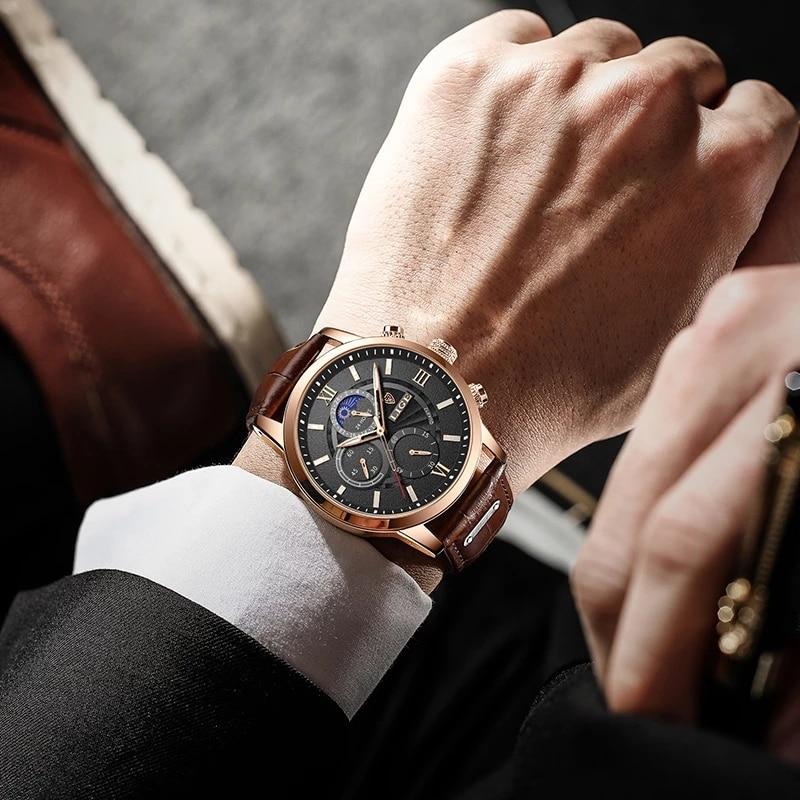 LIGE Classic Sports Watch